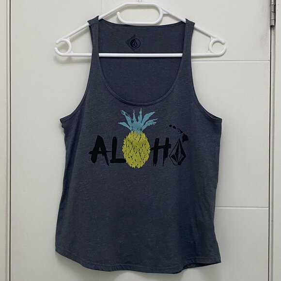 Volcom Aloha Tank Top in Grey - Picture 1 of 5